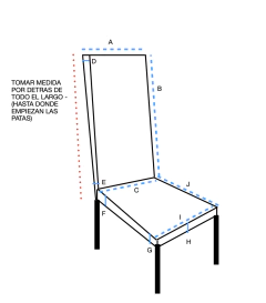 Pack fundas para silla tusor liso - Jota de Naz
