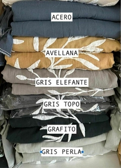 Cortina jazmín - gasa gris perla en internet