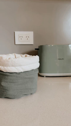 Cesto contenedor verde y crudo - comprar online