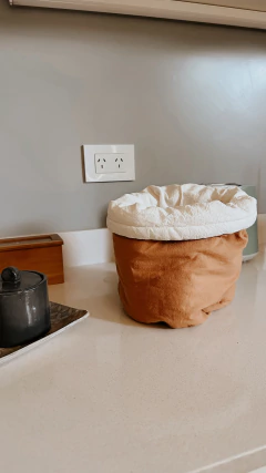 Cesto contenedor canela y crudo en internet