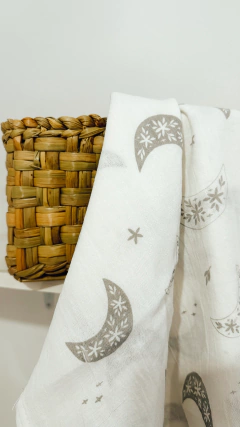 Manta de gasa Moon - Grey - comprar online