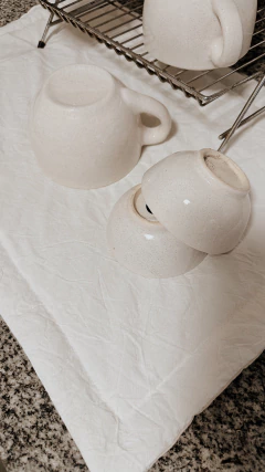 Imagen de Paño secaplatos crudo & off white