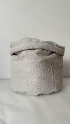 Cesto contenedor gris perla en internet
