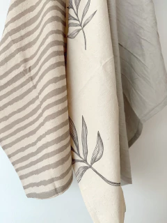 Pack por 3 repasadores - combinado olivo - Jota de Naz