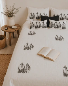 Conjunto funda de edredon bosque - comprar online