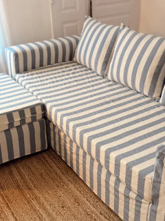 Funda para sillón en TUSOR RAYAS