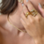 Anel Organic Bold Banhado a Ouro - comprar online