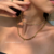 Colar Corrente Pingente Inicial Banhado a Ouro - comprar online