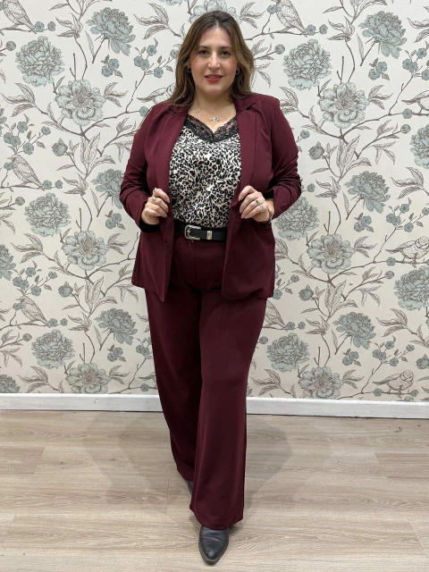 PANTALÓN ODETTE BORDÓ. - comprar online