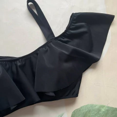 TOP MEDITERRÁNEO NEGRO - Mujer como vos