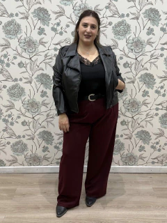 PANTALÓN ODETTE BORDÓ. - tienda online