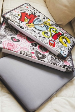 FUNDA Notebook Neoprene Gris