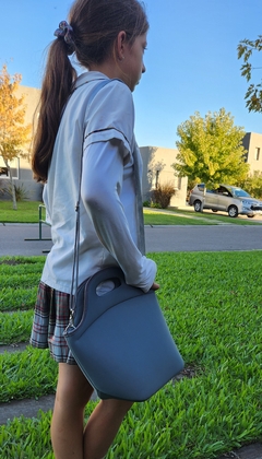 Lunchera Térmica de Neoprene Gris en internet