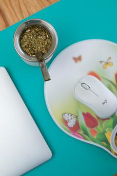 Mouse Pad con apoya muñeca de Gel Est Flores en internet
