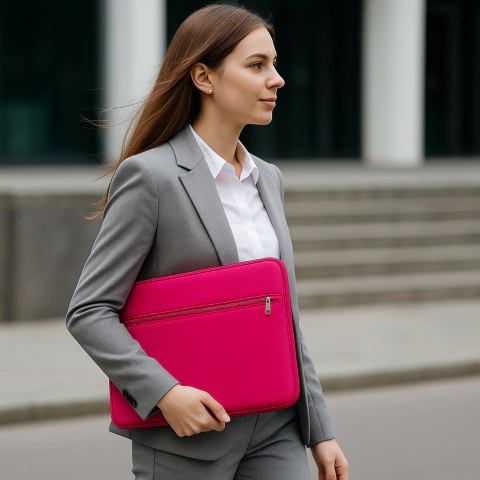 Funda Notebook con Bolsillo al frente Fucsia - comprar online