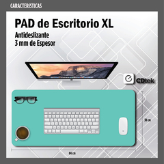 Desk Pad Liso Aqua (84 x 38 cm) - comprar online