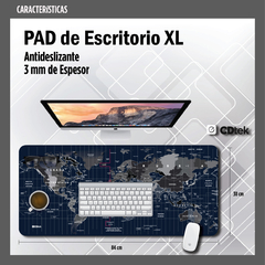 Desk Pad MAP Azul (84 x 38 cm) en internet