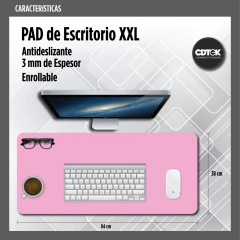 Desk Pad Liso (84 x 38 cm) Rosa - comprar online