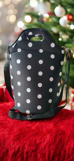 Bolso Matero TREND Lunares Blancos - comprar online