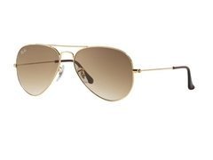 RAY-BAN RB3025L 001/51 AVIADOR - DOURADO / MARROM DEGRADÊ