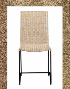 Silla Hierro y Mimbre