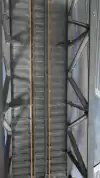 D1184 - Ponte Treliça Metalica - Marca Atlas - c/ Trilho - Produto usado, vendido no estado - loja online
