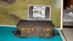 B140 - Vagao RFFSA Hae Transp. Minerio - Tremonha - 2009 - Produto fora de catalogo - envelhecido e com cargas