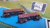 N1519 - Lote c/ 2 - Vagao GDE Gondola curta Vale Cvrd - Ref. 2018/2019 Envelhecido e com carga - Produto fora de catalogo - comprar online