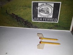 L1185 - REBOQUE / TANQUE MILITAR - missel duplo - COR amarelo / branco - HO - PRODUTO USADO - VENDIDO NO ESTADO