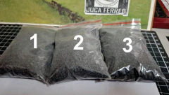 H616 - Brita / pedras / pedrinha para maquete - Espessura Fina - Cor cinza escuro - Produto artesanal novo na internet