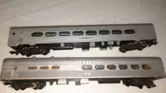 N1525 - Lote c/4 Carros de Passageiro Customizados/artesanal FEPASA - Produto usado na internet