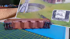 F540 - Vagao Importado Hopper Covered RFFSA e kadee - Produto usado - Brechó  Juca  Férreo  -  Prod. Usados Produtos " Fora de Catálogos " & Novos