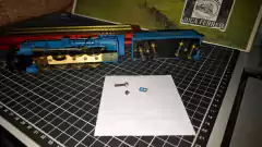 C305 - Locomotiva H10s vapor 2-8-0 importada Vintage - Blue Comet - Produto AVARIADO e vendido no estado - comprar online