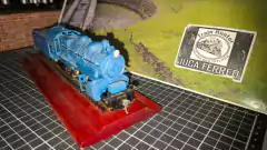 C305 - Locomotiva H10s vapor 2-8-0 importada Vintage - Blue Comet - Produto AVARIADO e vendido no estado - loja online