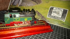 C308 - Locomotiva vapor 0-6-0 importada FLEISCHMANN Vintage - BR 80.005 - Ferrovia CARL- Produto usado e vendido no estado