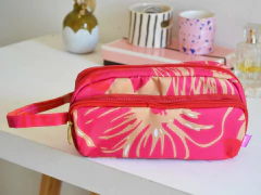 Cartuchera con bolsillo Malibu fucsia - comprar online