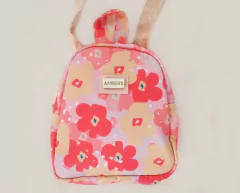 Mochila Brena flowers rosa