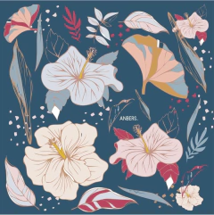 Pañuelo Iris azul - comprar online