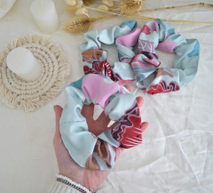 Scrunchie Laila verde menta - comprar online