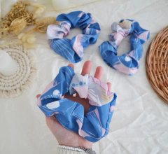 Scrunchie Moli azul - comprar online