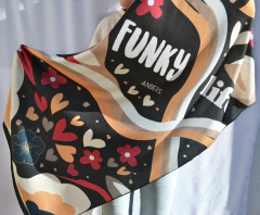 Bufandón Funky negro - comprar online