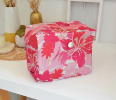 Maxi neceser Flowers rosa