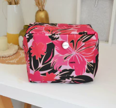 Maxi neceser Flowers negro