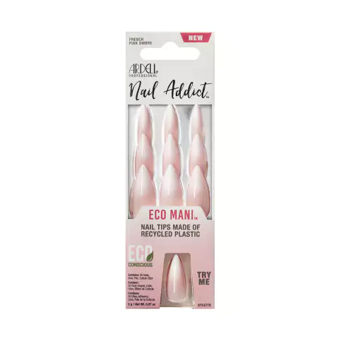 Uñas Postizas Eco Mani French Pink Ombre Ardell