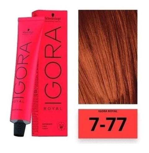 Coloracion Igora Royal Tono 7.77- Schwarzkopf 60gr
