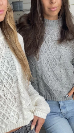 SWEATER POLERA BUFFY NATURAL - tienda online