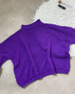 SWEATER POLERA BUFFY PURPURA en internet