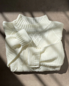 SWEATER POLERA BUFFY NATURAL - comprar online