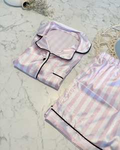 SATINADO RAYADO CORTO - PIJAMA - SET COMPLETO - comprar online