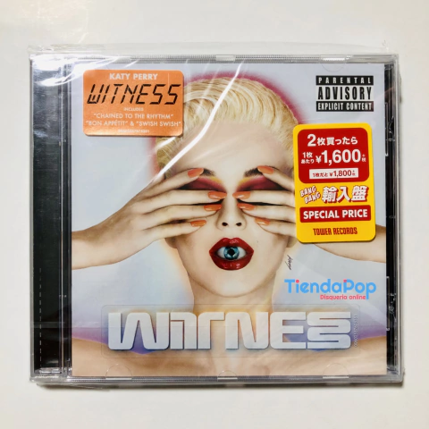 Cd Katy Perry Witness Alemania - Edicion Normal con Calcomania Transparente - 15 Temas